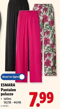 Pantalon palazzo