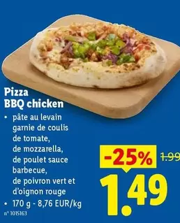 Bbq - Pizza BBQ chicken