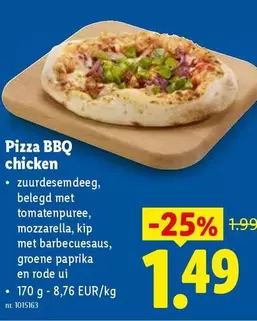 Bbq - Pizza BBQ chicken