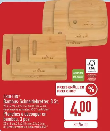 De - Bambus-Schneidebretter, 3 St.
