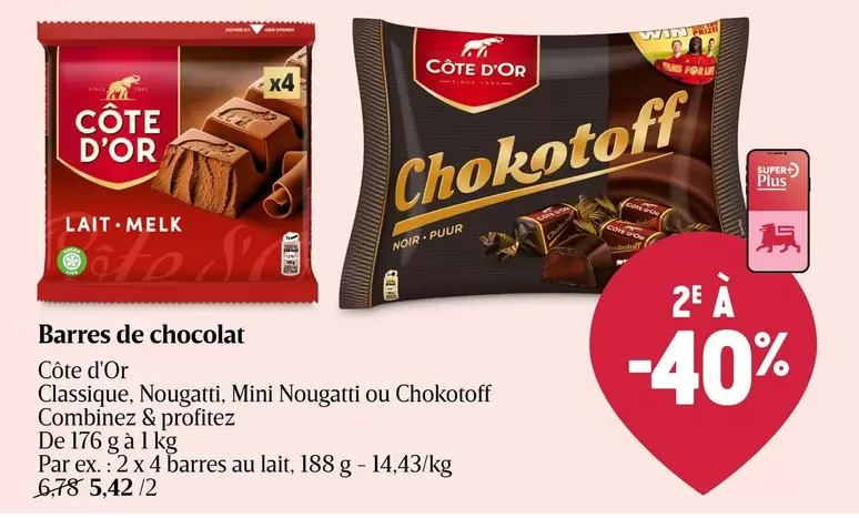 De - Barres de chocolat