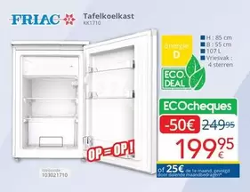 De - Tafelkoelkast KK1710