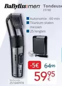 Tondeuse E978E