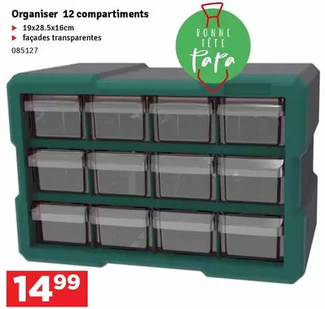 Organiser 12 compartiments