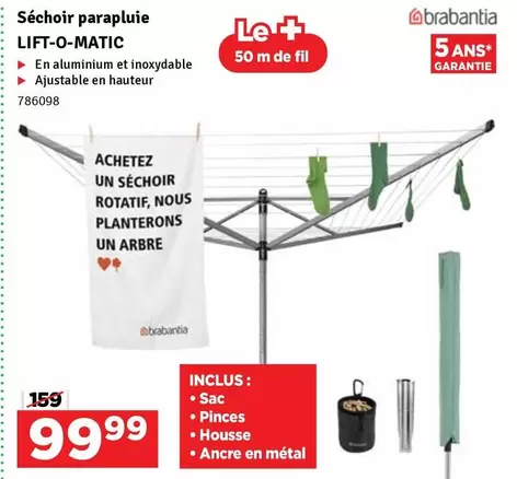 De - Séchoir parapluie LIFT-O-MATIC 786098