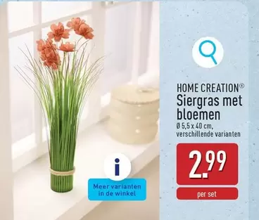 De - Siergras met bloemen