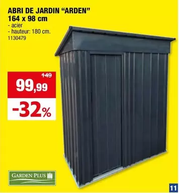 De - ABRI DE JARDIN "ARDEN" 164 x 98 cm