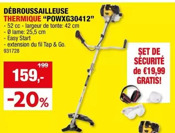 De - DÉBROUSSAILLEUSE THERMIQUE "POWXG30412"