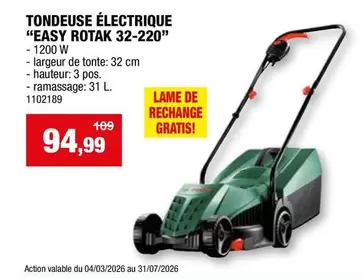 De - TONDEUSE ÉLECTRIQUE "EASY ROTAK 32-220"