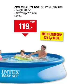 Intex - ZWEMBAD "EASY SET" Ø 396 cm
