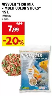 Mix - FISH MIX - MULTI COLOR STICKS 1086610