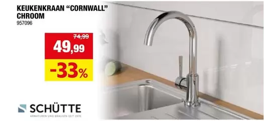 KEUKENKRAAN "CORNWALL" CHROOM 957096