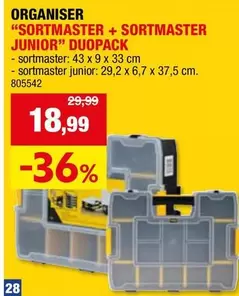 ORGANISER "SORTMASTER + SORTMASTER JUNIOR" DUOPACK 805542