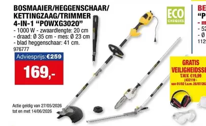 Be - BOSMAAIER/HEGGENSCHAAR/KETTINGZAA/TRIMMER 4-IN-1 "POWXG3020"