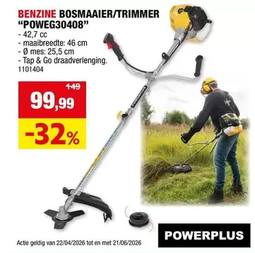 Go - BENZINE BOSMAAIER/TRIMMER "POWEG30408"