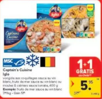 De - Captain's Cuisine - vongole aux coquillages / fruits de mer
