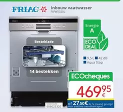 De - Inbouw vaatwasser FWV5320I