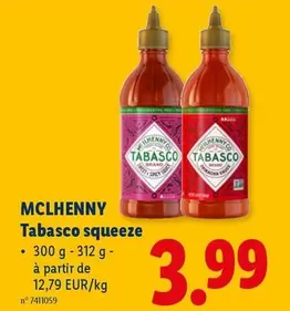 De - Tabasco squeeze