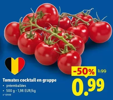 Tomates cocktail en grappe