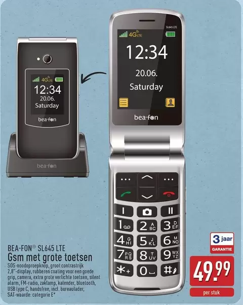 Gsm - SL645 LTE met grote toetsen