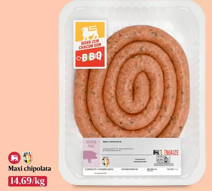 De - Maxi chipolata BBQ