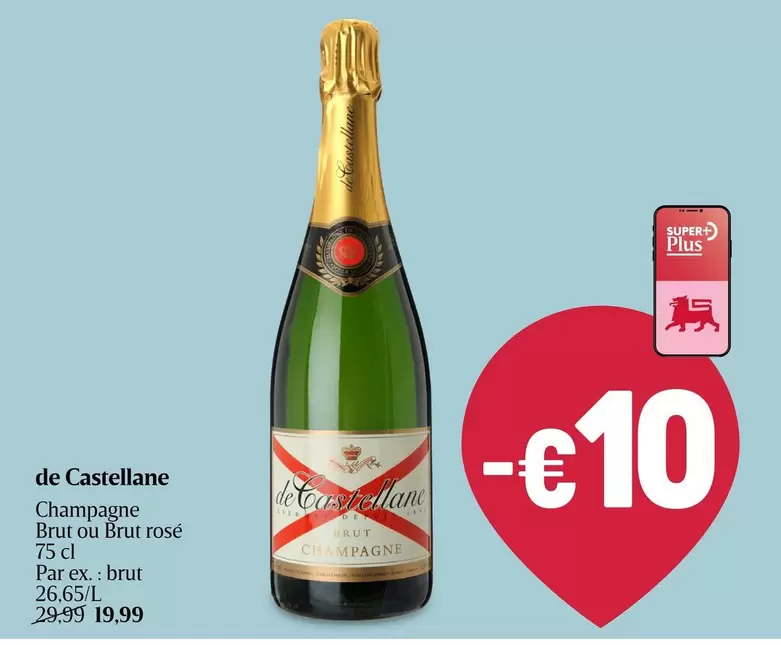 De - Champagne Brut ou Brut rosé