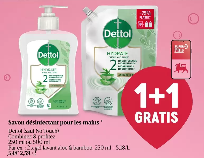 Dettol - Savon désinfectant pour les mains