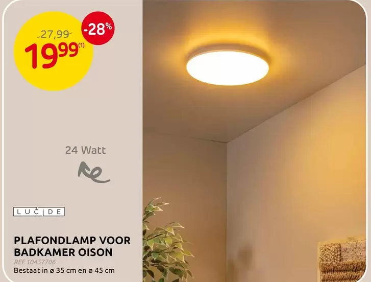 PLAFONDLAMP VOOR BADKAMER OISON