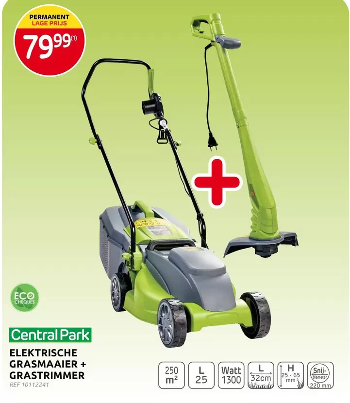 Park - ELEKTRISCHE GRASMAAIER + GRASSTRIMMER