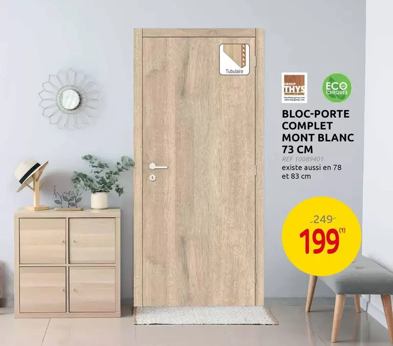 Group - BLOC-PORTE COMPLET MONT BLANC 73 CM