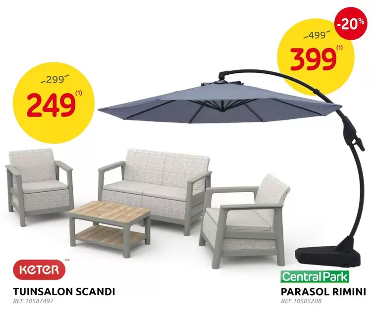 Park - TUINSALON SCANDI PARASOL RIMINI