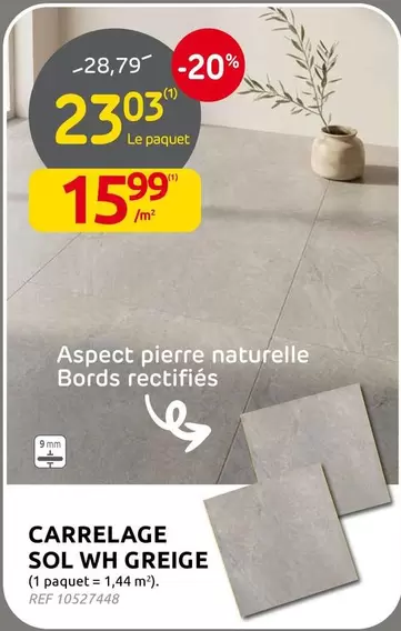 CARRELAGE SOL WH GREIGE