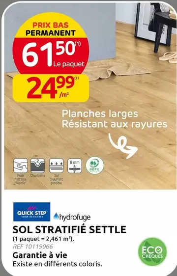 Step - SOL STRATIFIÉ SETTLE
