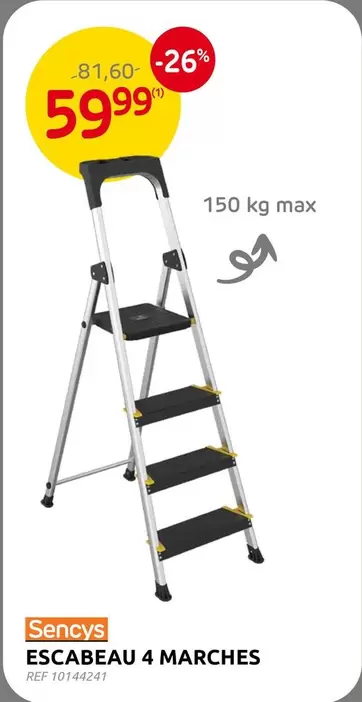 Escabeau 4 marches