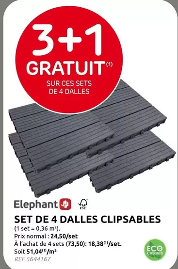 De - SET DE 4 DALLES CLIPSABLES