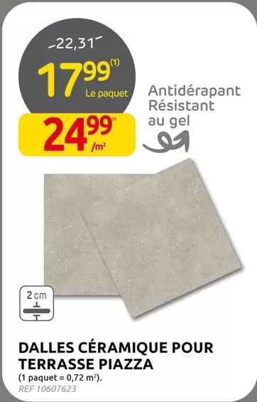 DALLES CERAMIQUE POUR TERRASSE