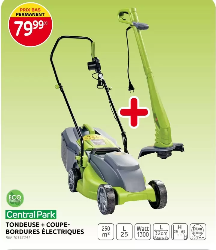 Park - TONDEUSE + COUPE-BORDURES ÉLECTRIQUES