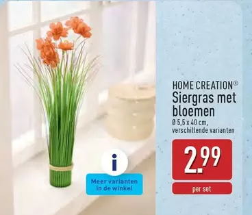 De - Siergras met bloemen