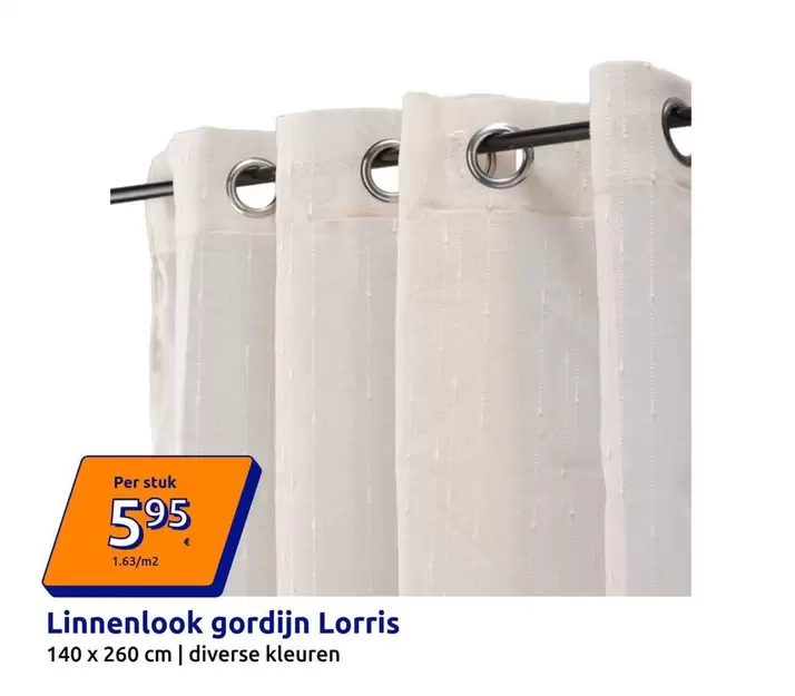 Linnenlook gordijn Lorris