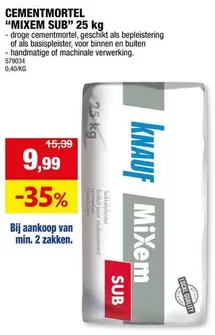 CEMENTMORTEL MIXEM SUB