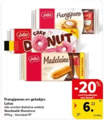 Frangipanes en gebakjes