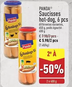 Panda - Saucisses hot-dog