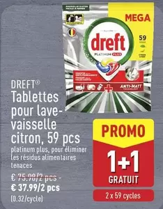 Club - Tablettes pour lave-vaisselle citron, 59 pcs