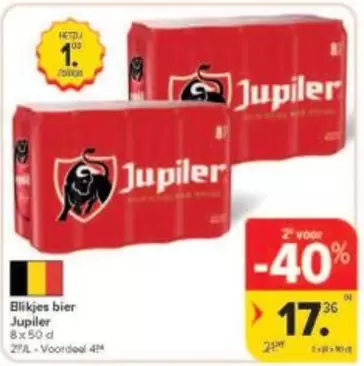 Jupiler - Blikjes bier