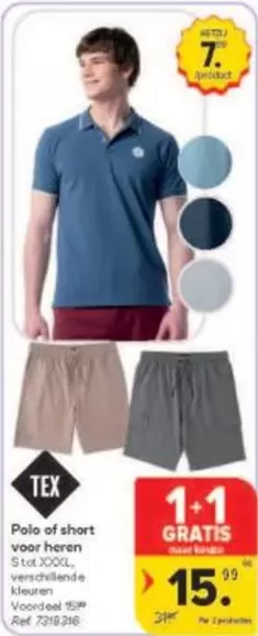 Polo of short voor heren