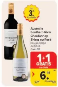 Southern River Chardonnay, Shiraz ou Rosé