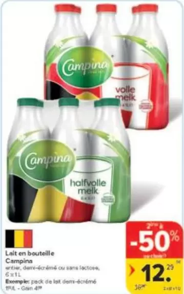 De - Lait en bouteille