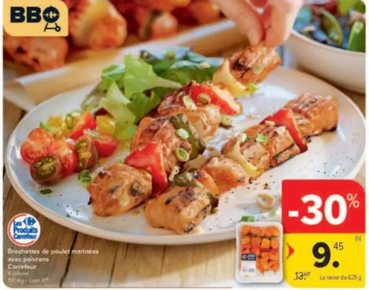 Bbq - Brochettes de poulet mariné