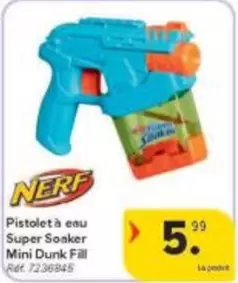 Nerf - Pistolet à eau Super Soaker Mini Dunk Fill Réf. 7236945