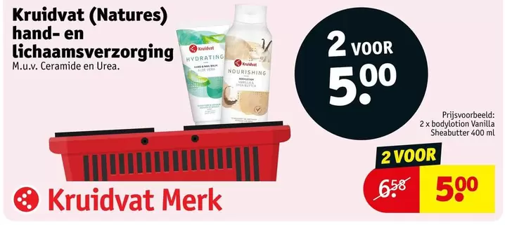 Kruidvat (Natures) hand- en lichaamsverzorging